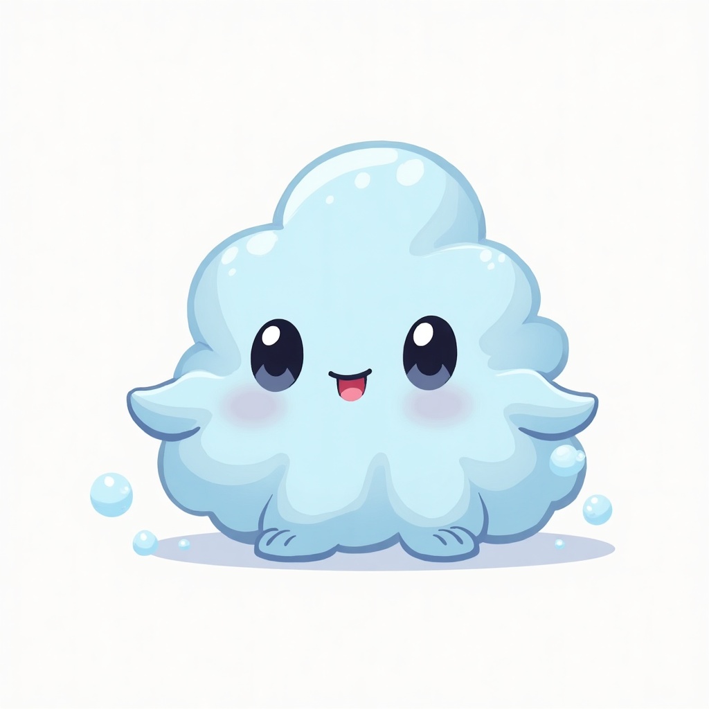 Nube — personaje chibi generado con IA por PersonCraft